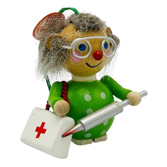 STEINBACH balding Doctor ornament Handmade GERMAN Christmas - Picture 12 of 12